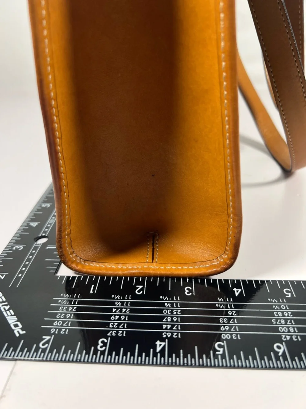 3077: Vintage Bally Micro B Monogram Black & Tan Leather Tote